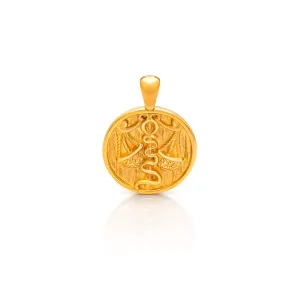 24Kt Gold Libra Pendant