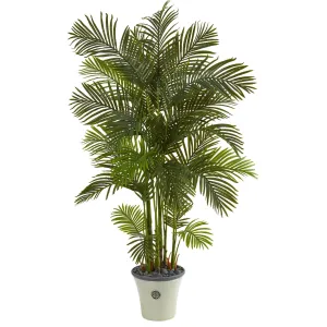 74” Areca Palm Artificial Tree in Decorative Planter