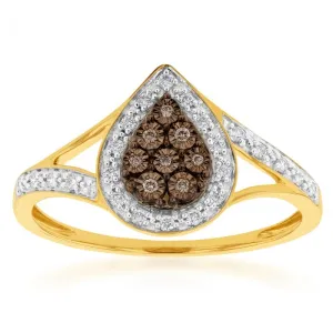 9ct Yellow Gold Western Australian Diamond Ring
