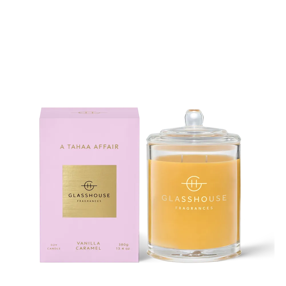 A Tahaa Affair Glasshouse Candle 380g