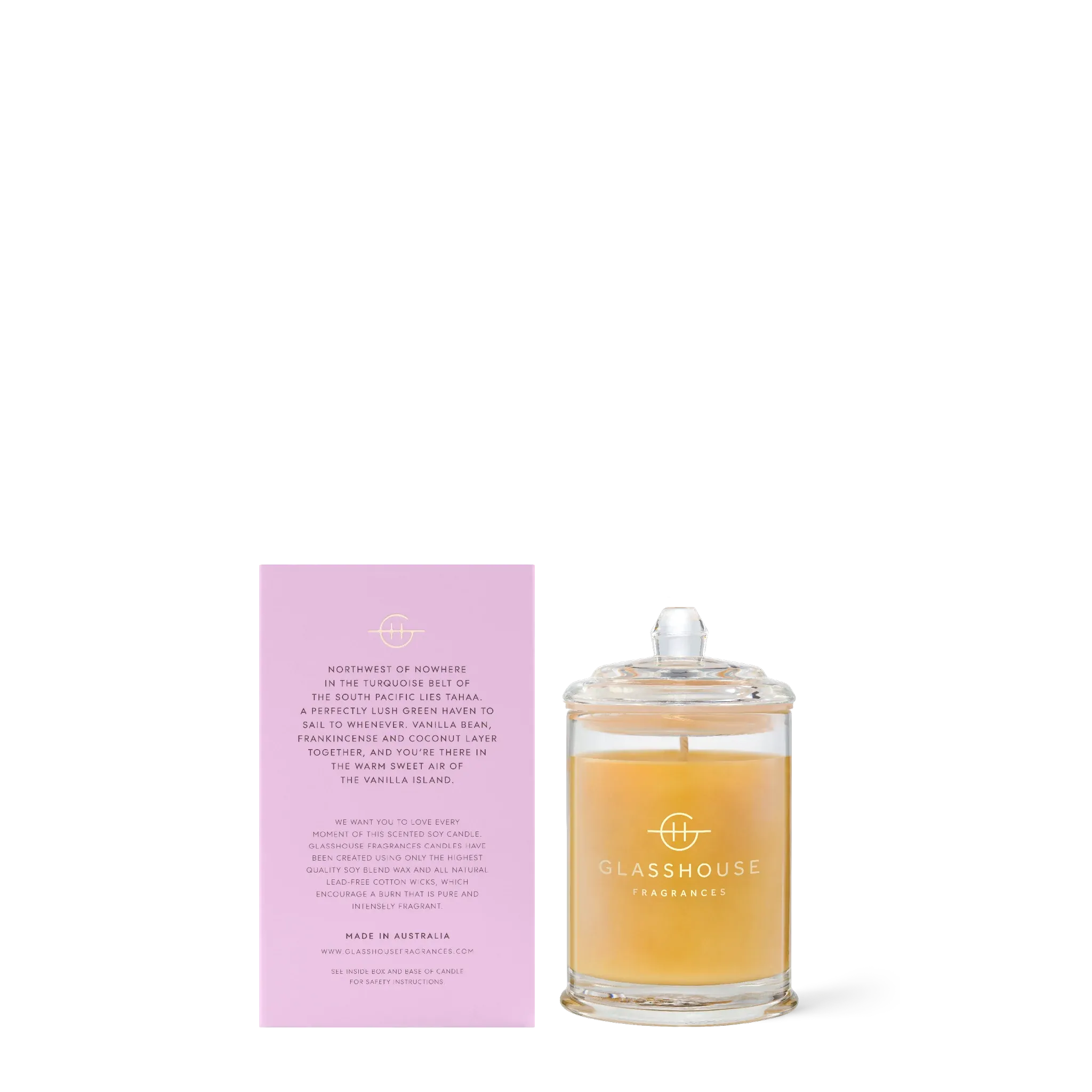 A Tahaa Affair Glasshouse Candle 60g