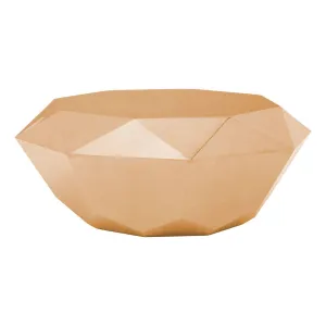 Allure Rose Gold Diamond Cut Coffee Table