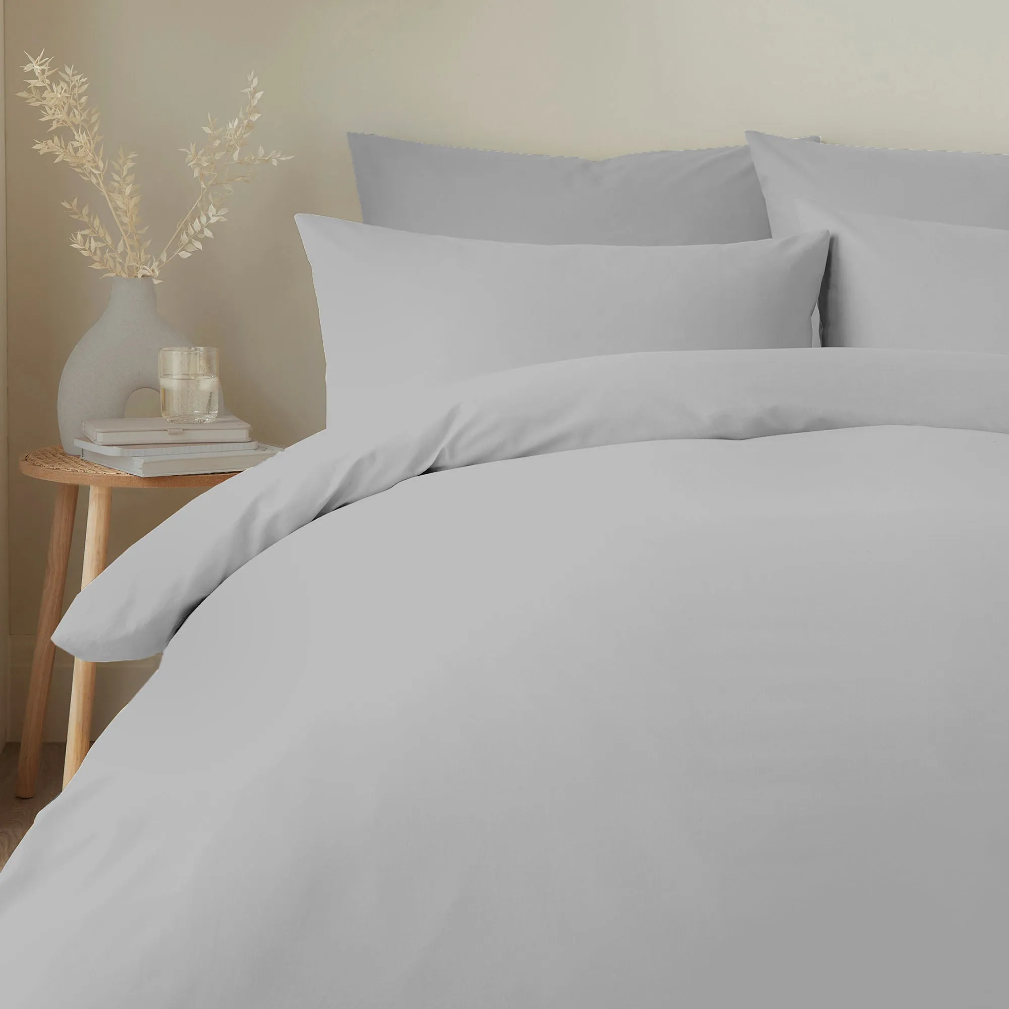 Appletree Pure Cotton Duvet Cover Set by Appletree Style in Silver