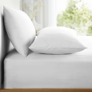 Appletree Pure Cotton Pair of Housewife Pillowcases by Appletree Style in White 50 x 75cm