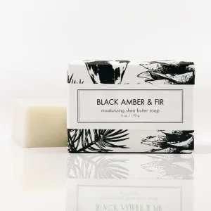 Black Amber & Fir Shea Butter Soap