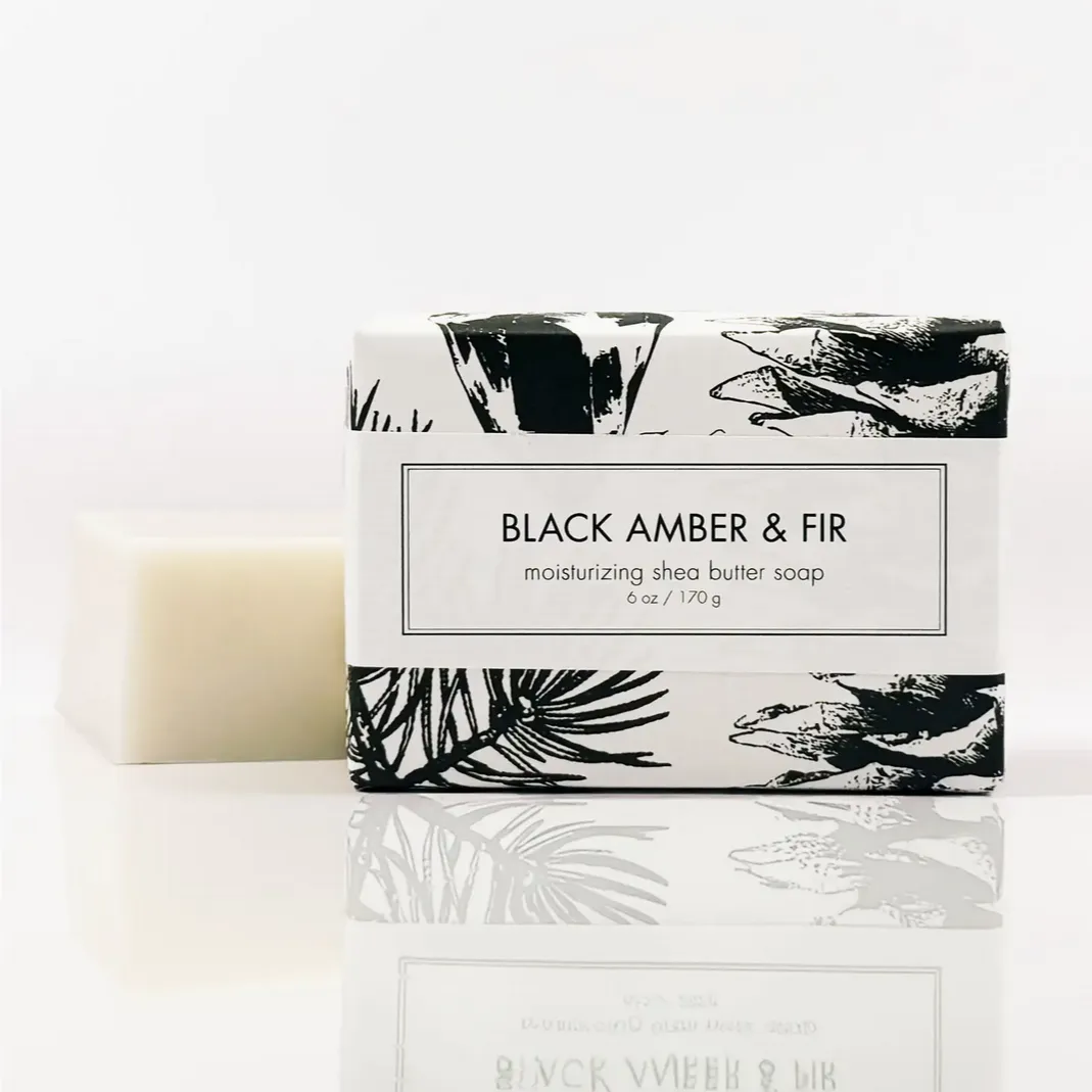 Black Amber & Fir Shea Butter Soap