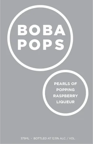 Boba Pops Raspberry Liqueur Pearls of Popping Spirits 375mL