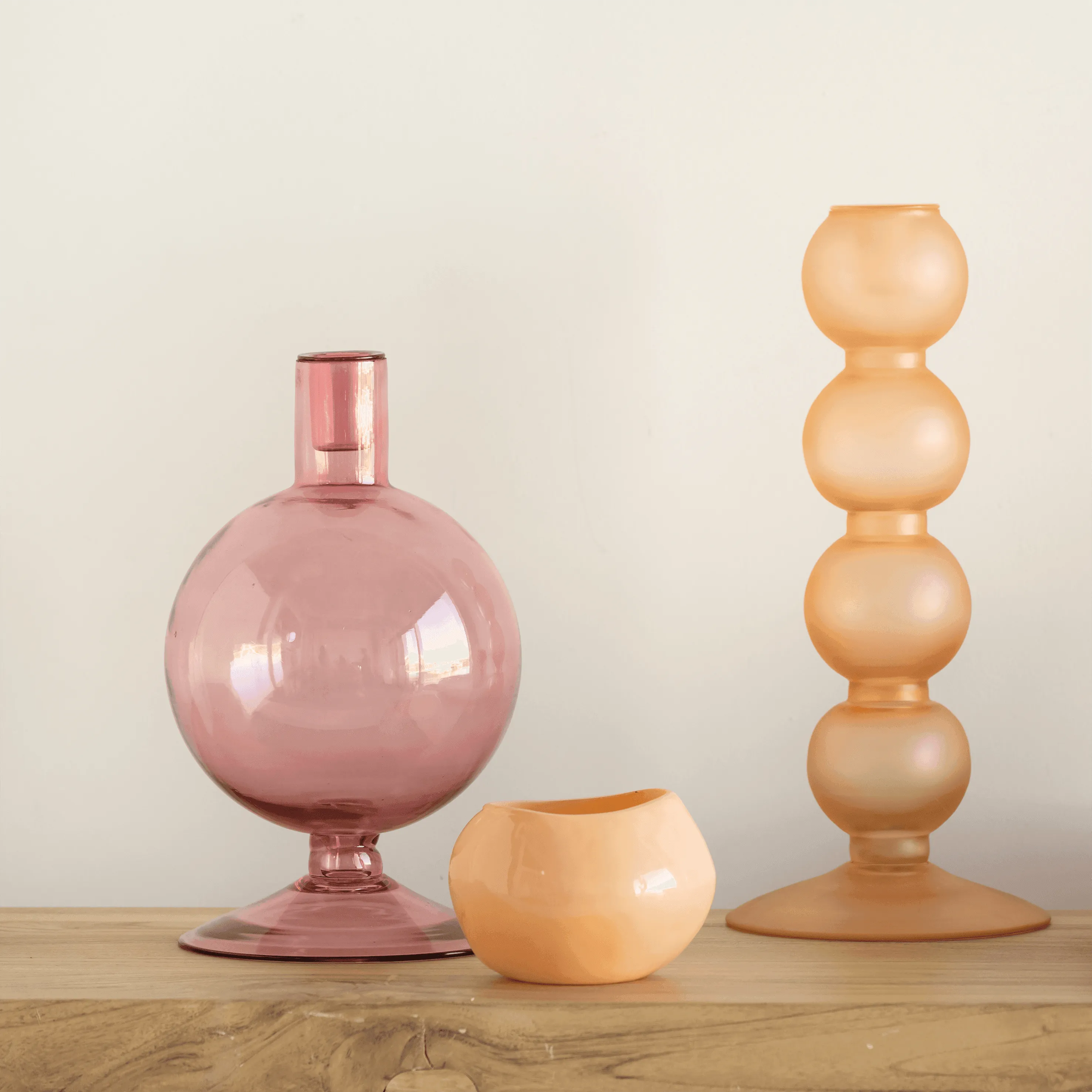 Candle holder Candy Apricot Nectar