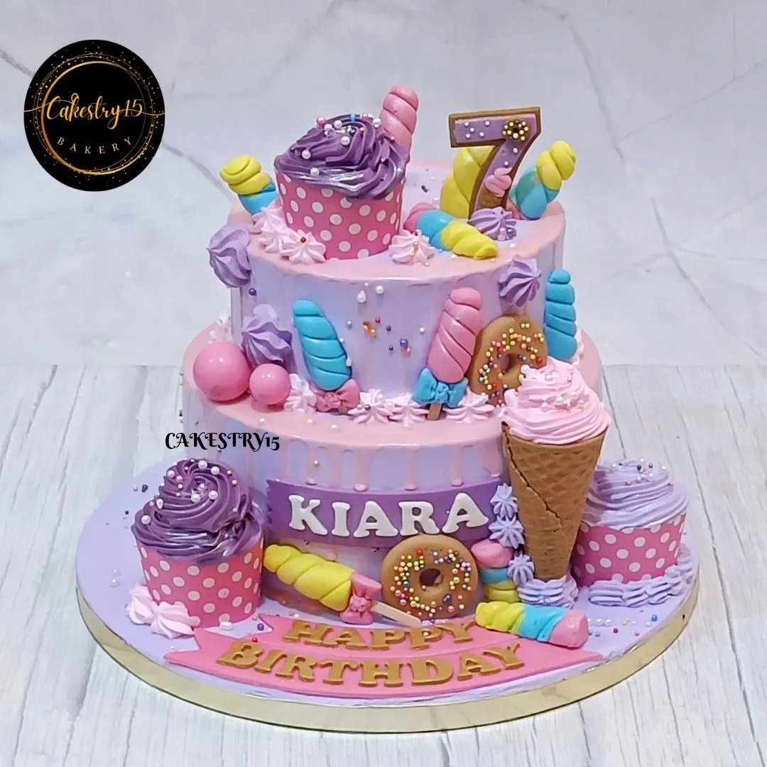 Candyland Bliss 3kg Birthday Cake