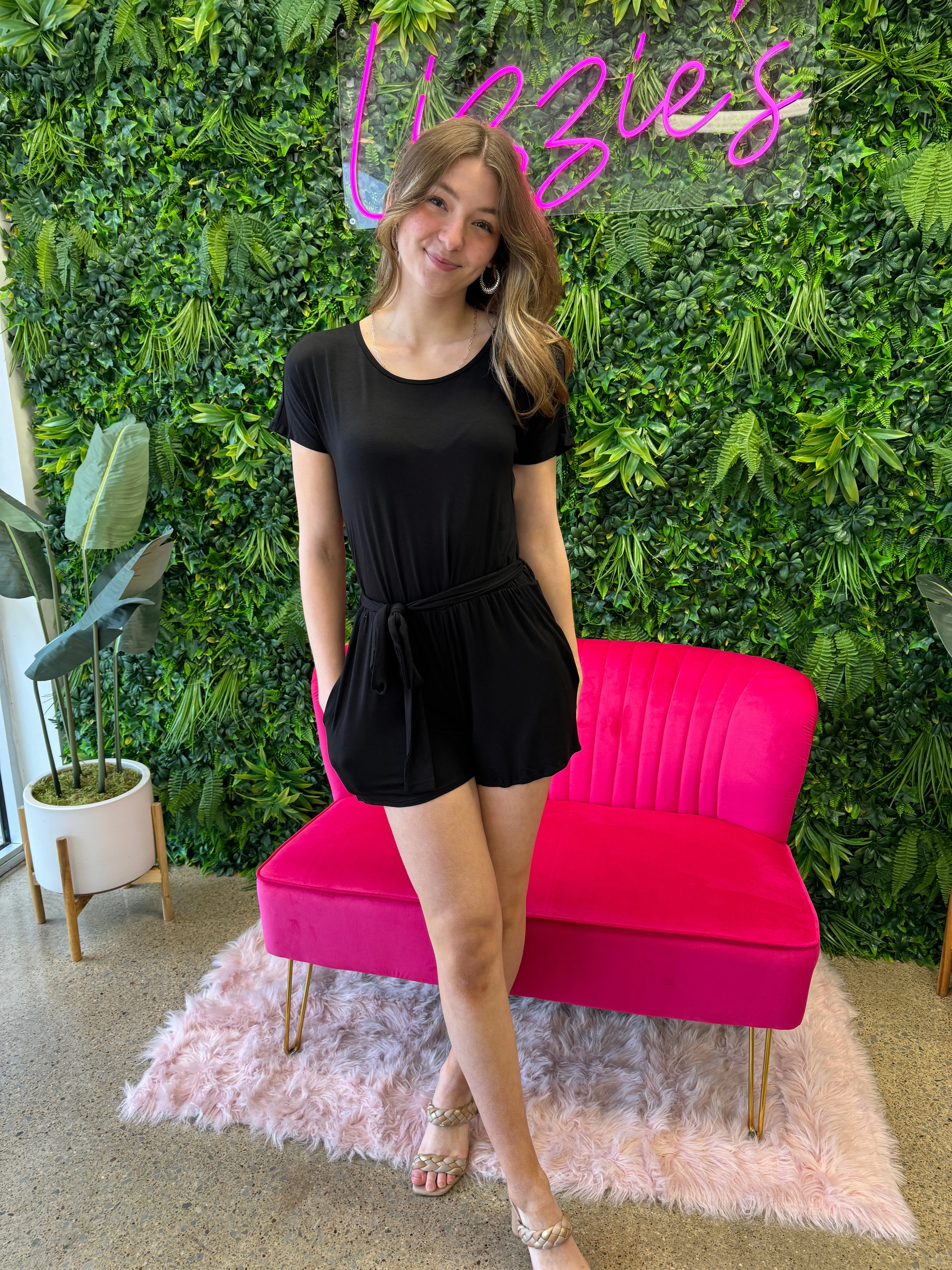 Crisp - A Short Sleeve Romper -Choose Color