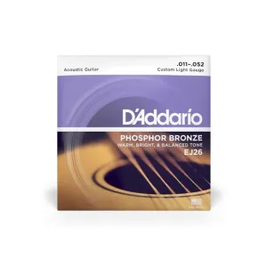 D'Addario EJ26 Phosphor Bronze Acoustic Guitar Strings