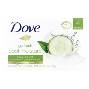Dove Bar Soap White Cool Moisture 4 Bars 15Oz
