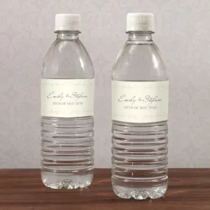 Equestrian Love Water Bottle Label Black