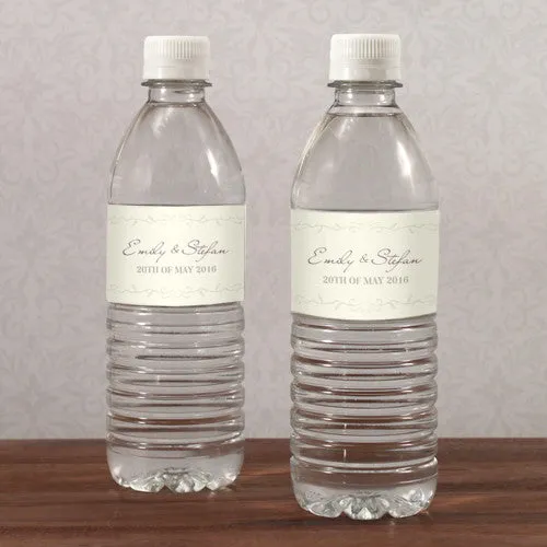 Equestrian Love Water Bottle Label Black