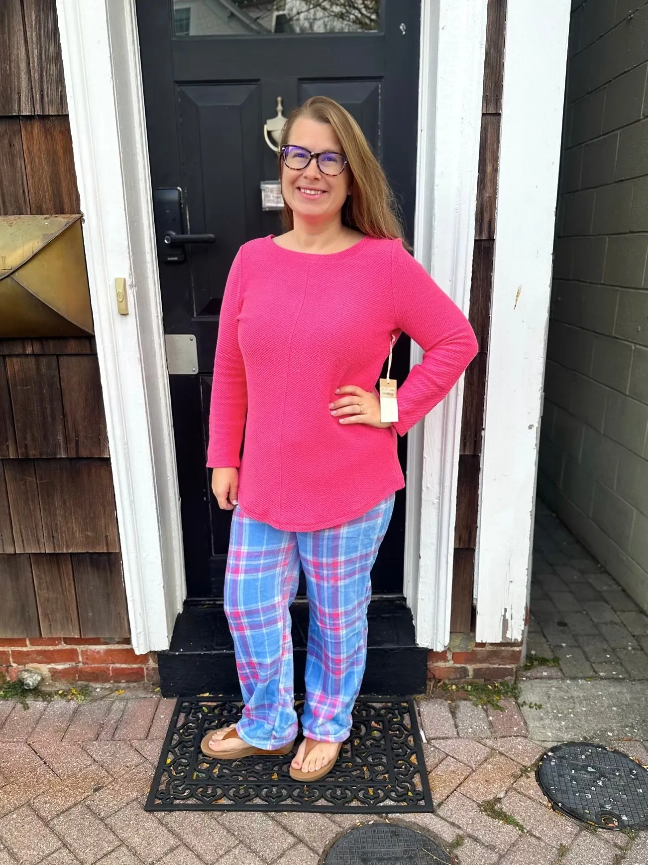 Escape by Habitat Watermelon Cool Breeze Terry Pullover