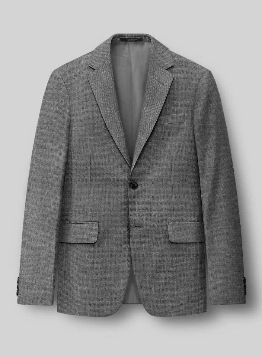 Hardy Minnis Gray Nailhead Wool Suit