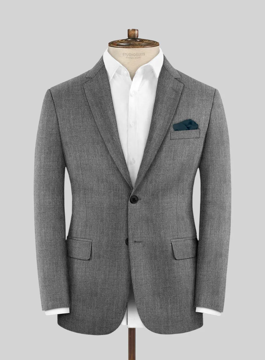 Hardy Minnis Gray Nailhead Wool Suit