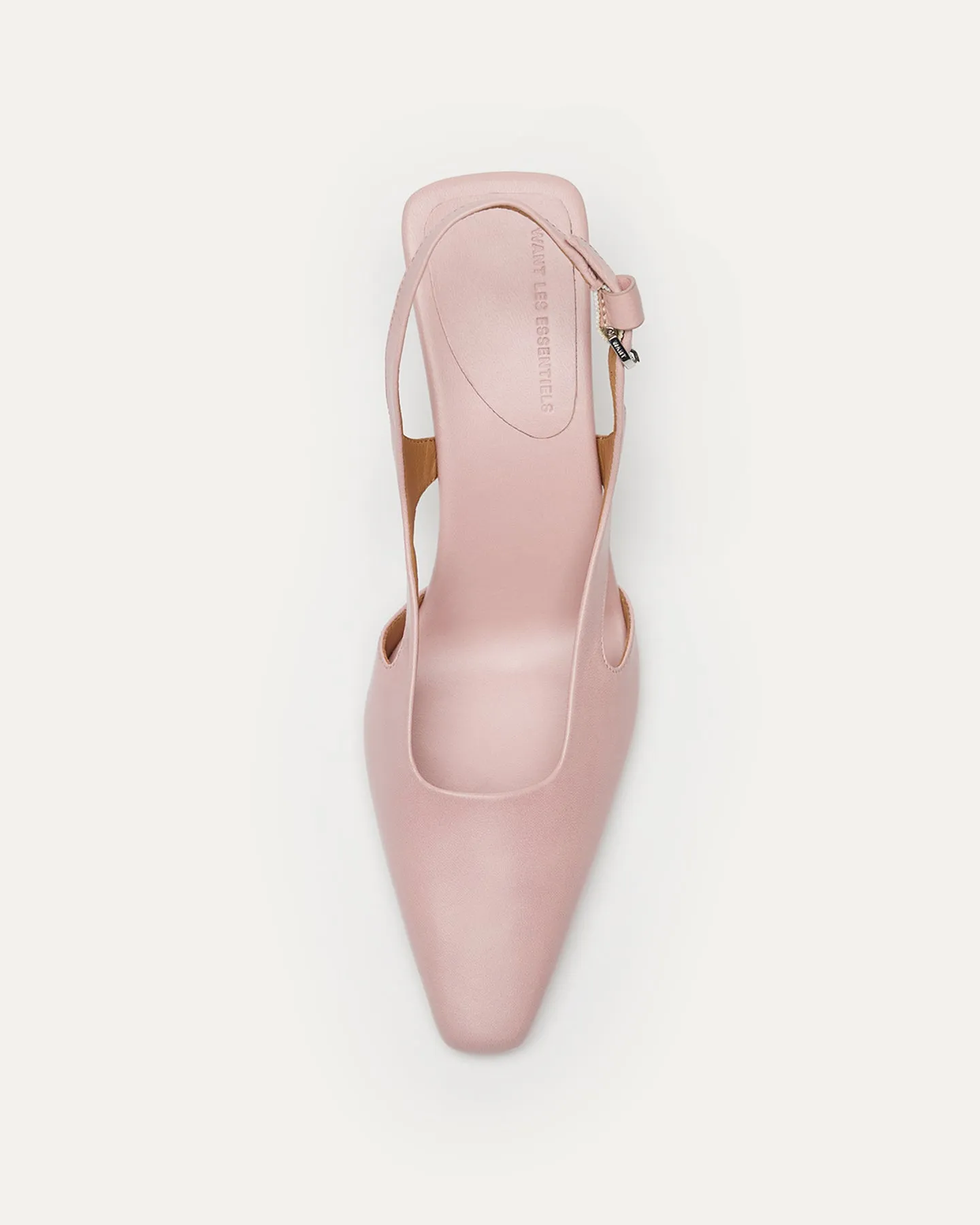 Holton Smooth Leather Slingback Heels