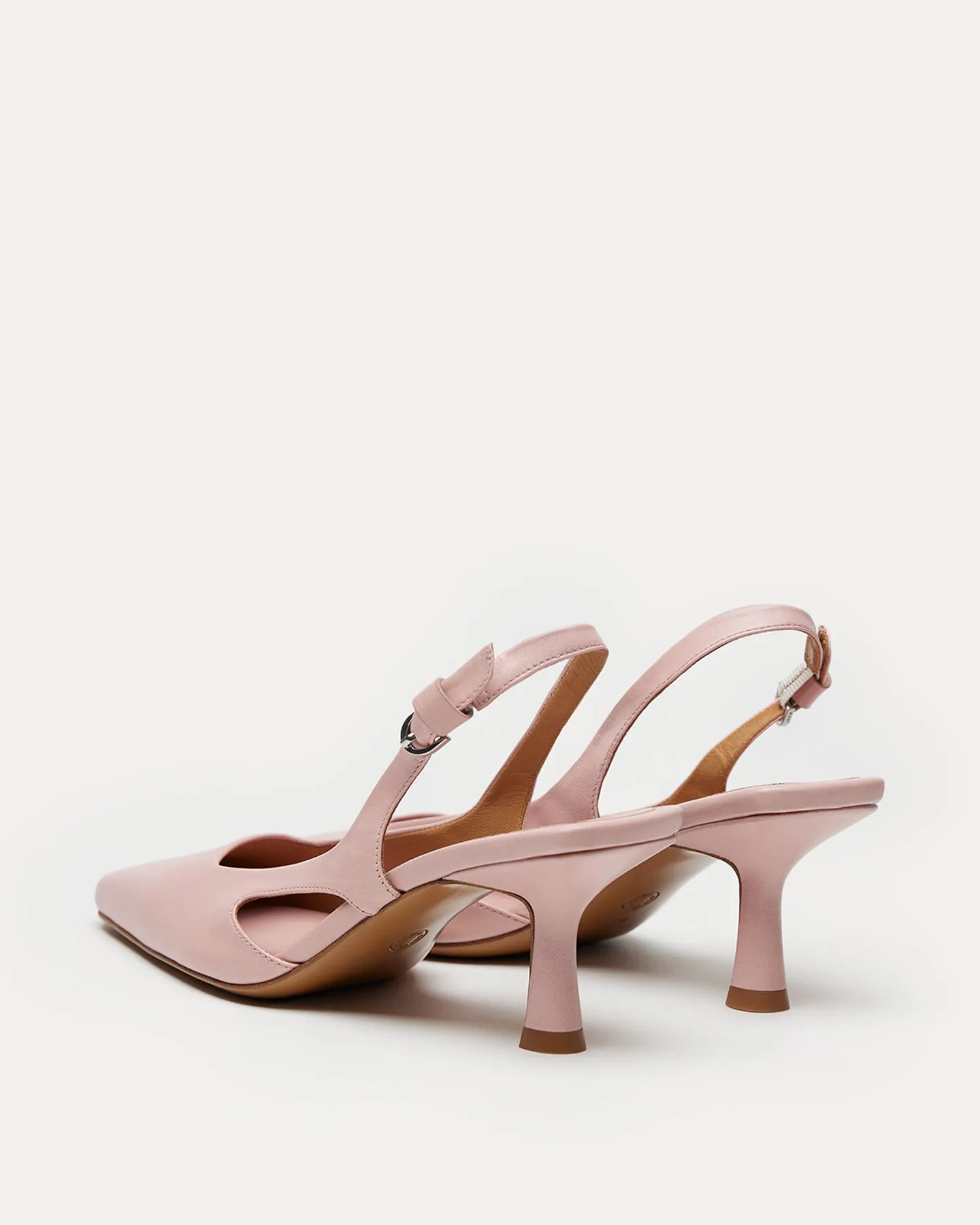 Holton Smooth Leather Slingback Heels