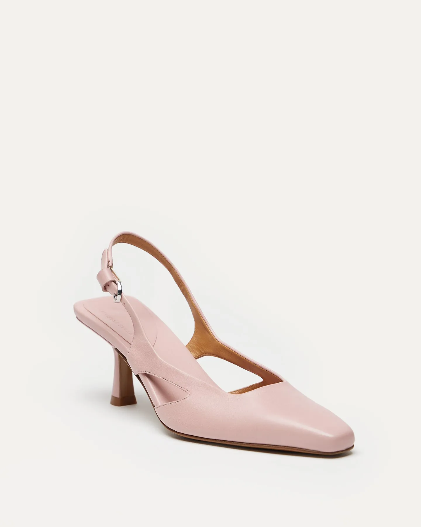 Holton Smooth Leather Slingback Heels
