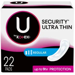 Kotex Ultra Thin Regular Pads 22ct