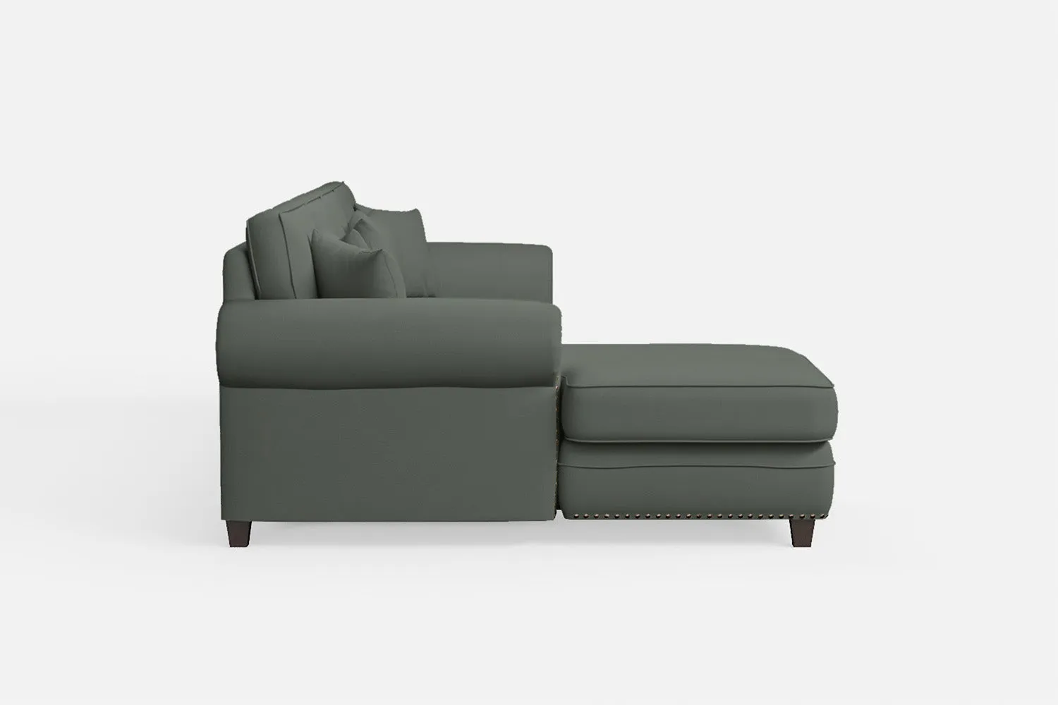Marano 4 Seater Left Hand Facing Chaise Lounge Corner Sofa Lush Leather