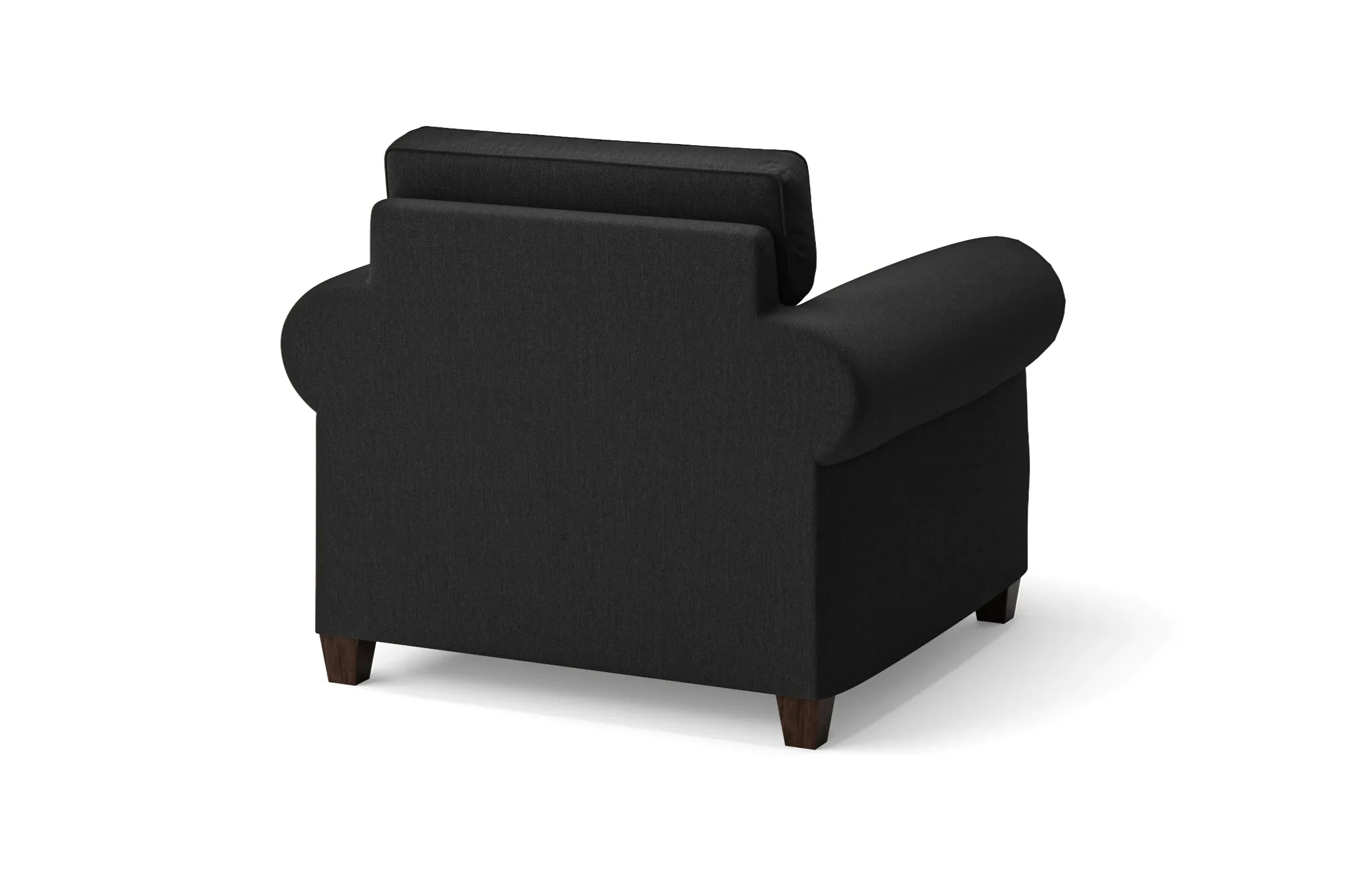 Marano Armchair Black Linen Fabric