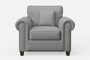 Marano Armchair Grey Leather