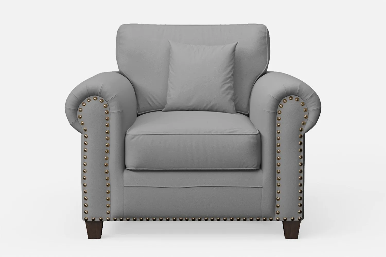 Marano Armchair Grey Leather