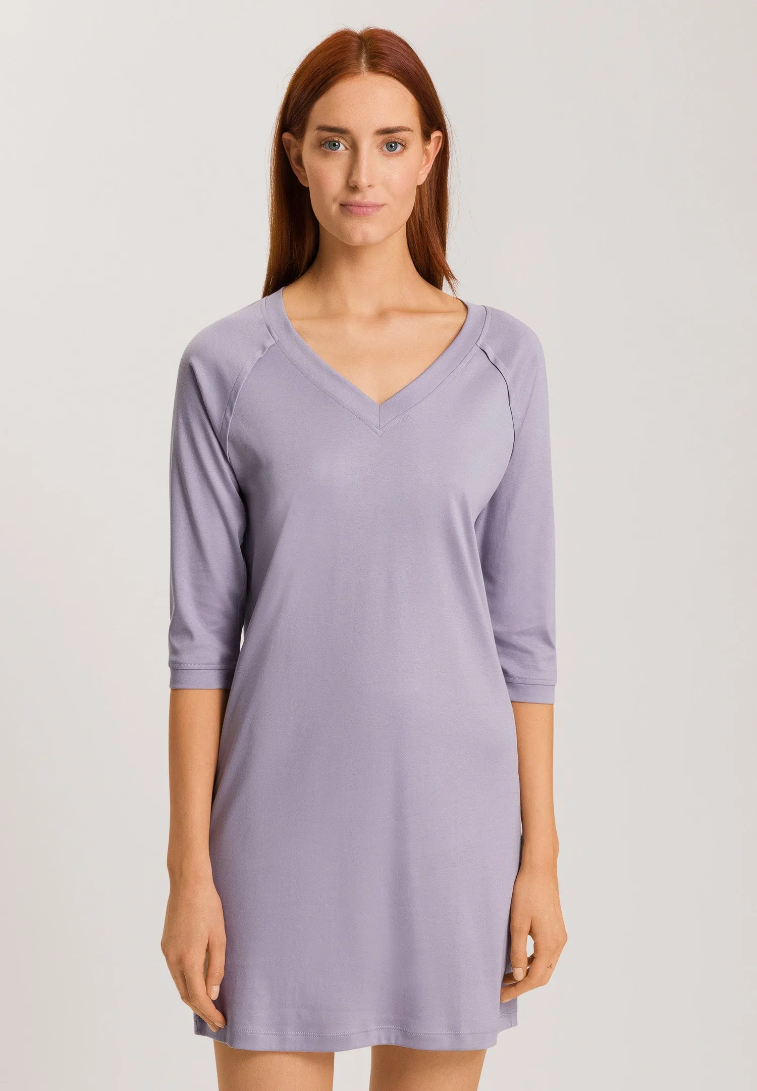 Pure Essence V-Neck Cotton Nightgown | Lavender Aura 77948-2476