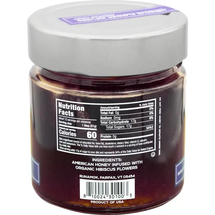 Runamok Hibiscus Infused Honey 9oz