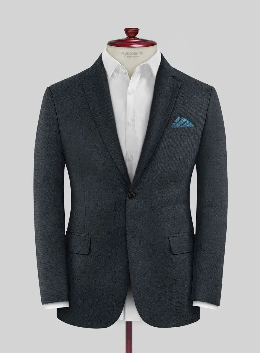 Scabal Alve Blue Wool Suit