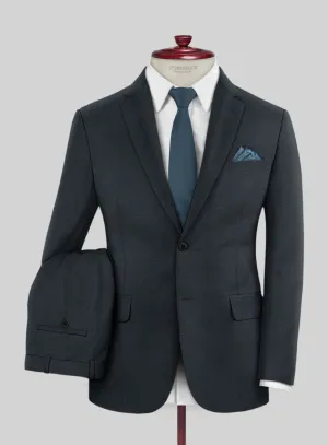 Scabal Alve Blue Wool Suit