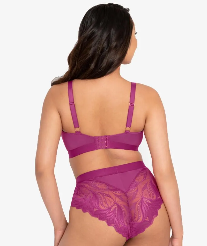 Scantilly Indulgence High Waist Brief - Orchid/Latte