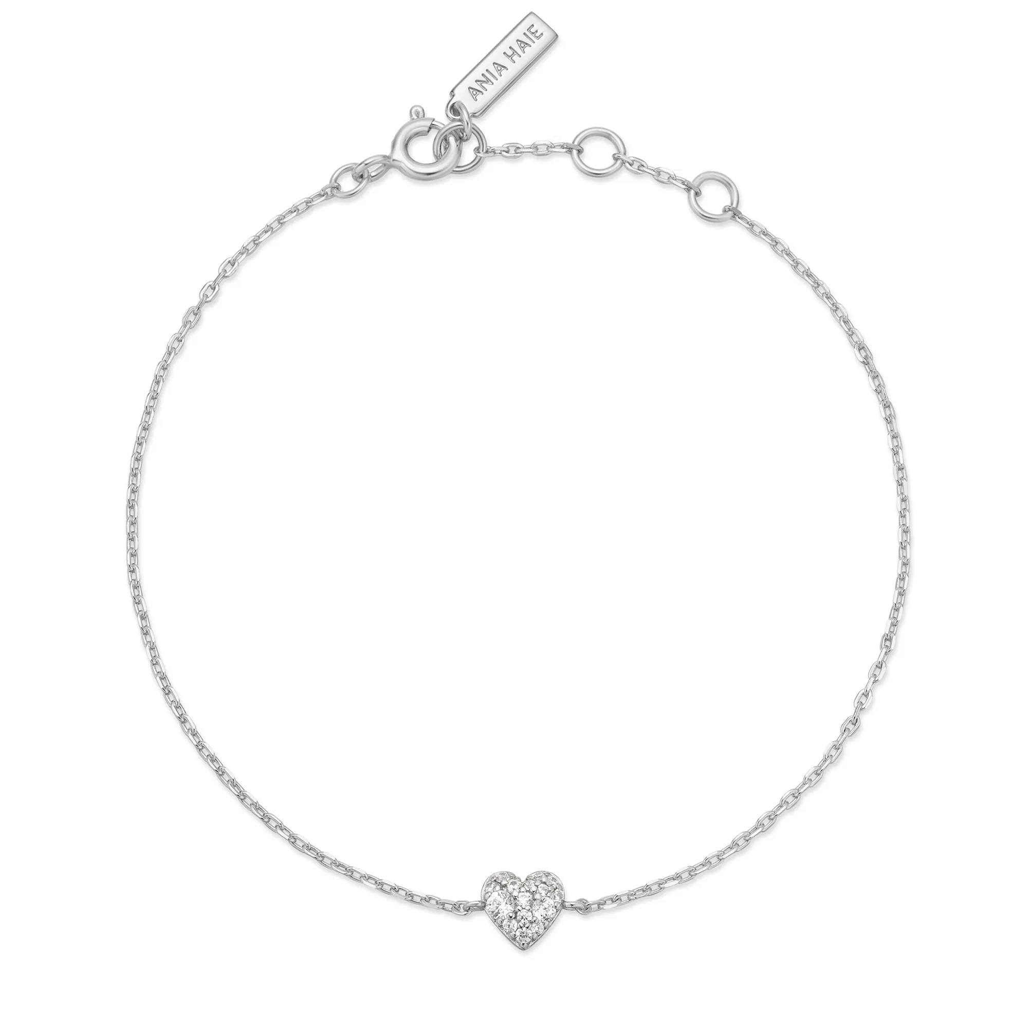 Silver Sweetheart Pavé Bracelet