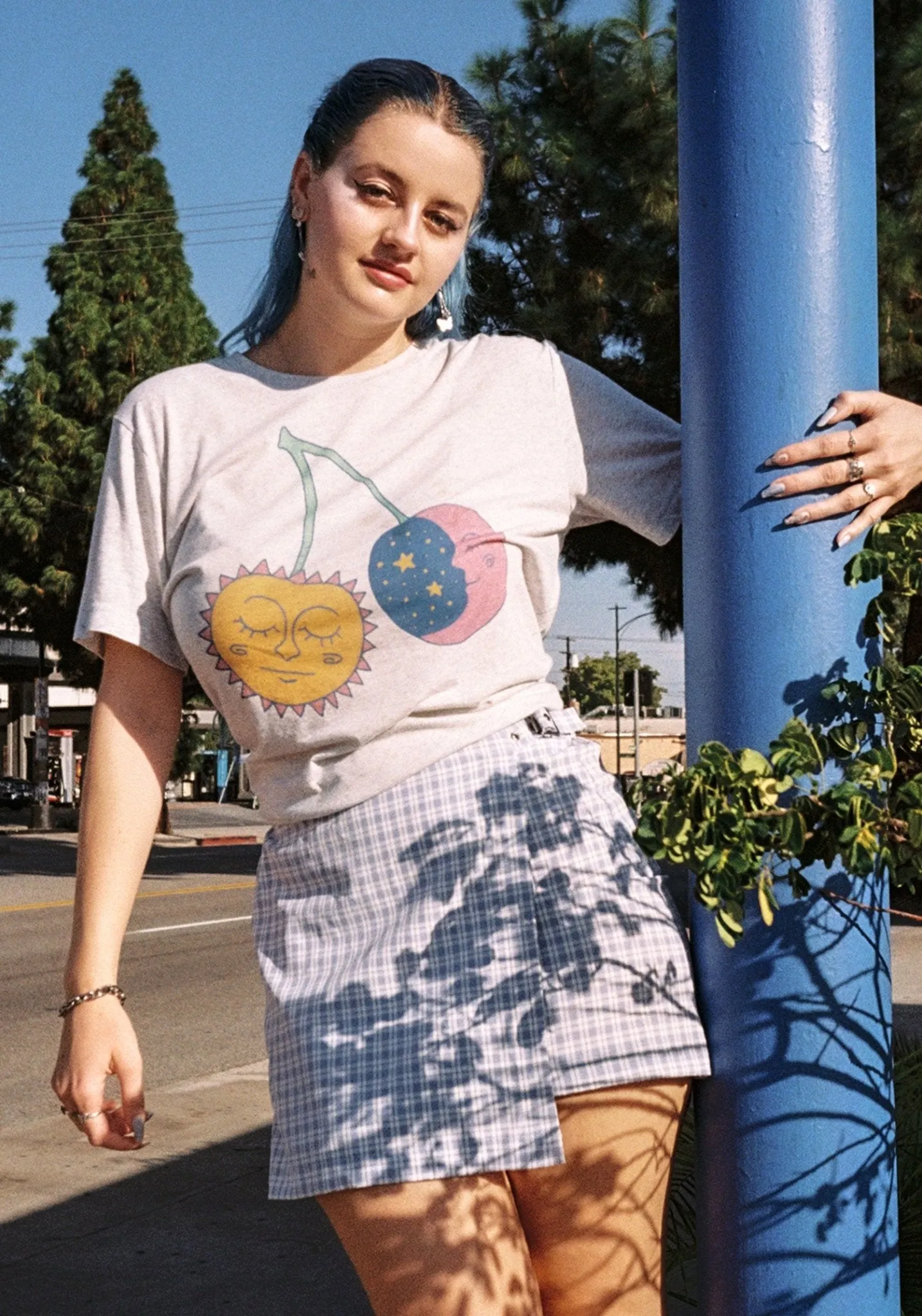 Solar and Lunar Cherries Tee