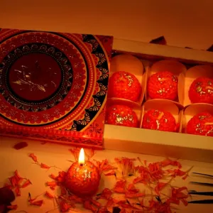 Sweetness of Laddoo Soy Wax Candles (Pack of 6)
