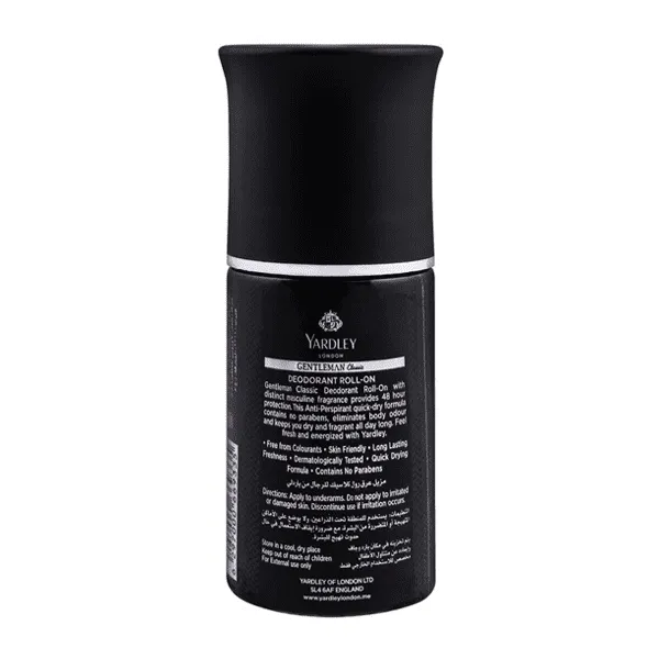 YARDLEY LONDON GENTLEMAN CLASSIC ROLL ON 50ML